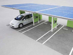 豐田公司太陽能光伏汽車充電站
