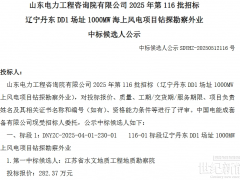 1000MW！國家電投遼寧丹東海上風(fēng)電項目開標(biāo)